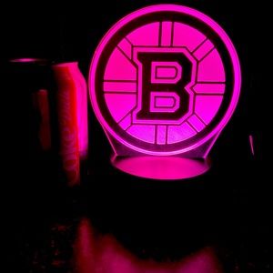 COPY - COPY - NEW in box NHL Boston Bruins 3D LED lamp.
